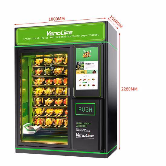 Rechnungsprüfer Frischobst-Milchbrot-Speck-Automat Obstsalat-Aufzugsautomat Automatischer Verkaufsautomat