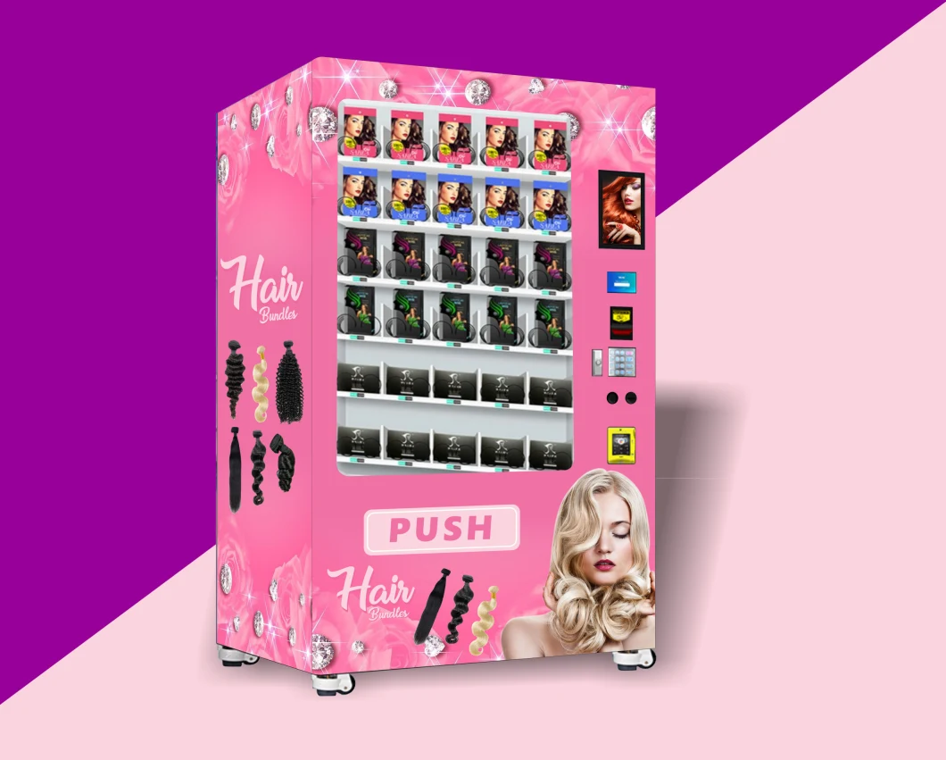 Customized Beauty Vending Machine for Makeup Nail Art Nails with Customized Wrap