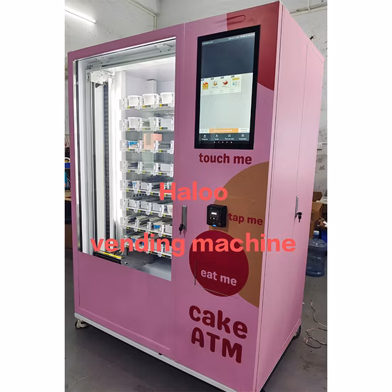 China Factory Direkt automatischer Cupcake-Geldautomat für Cupcakes mit Touchscreen und Aufzugssystem